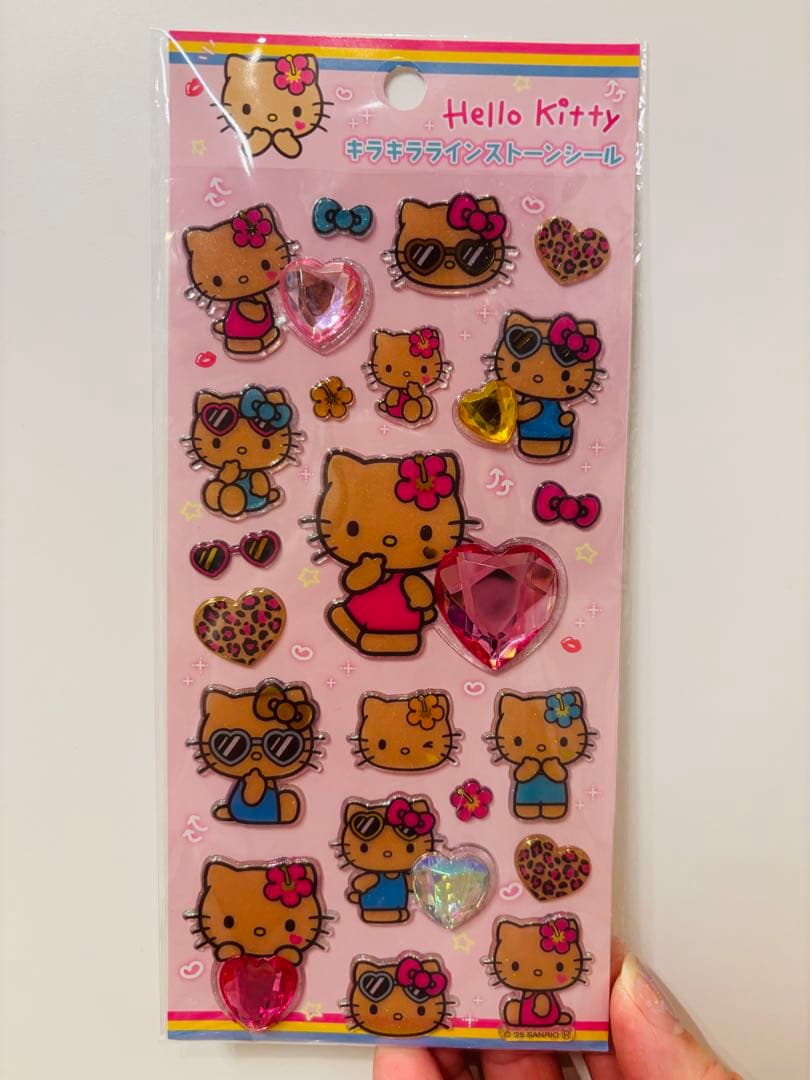 正規品 サンリオ キラキララインストーンシール ドロップジュエル