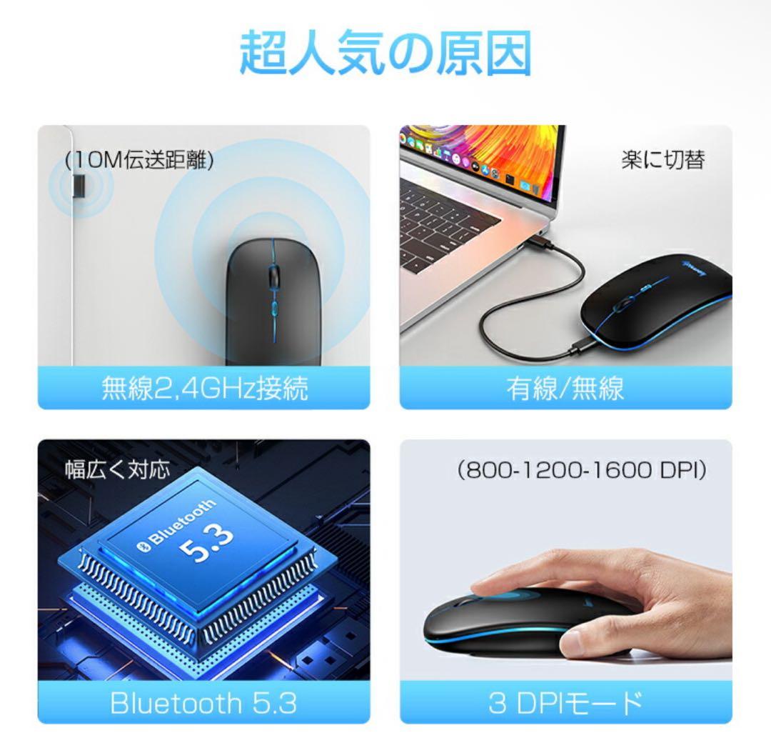 komidy Bluetooth ワイヤレスマウス 本体 - メルカリ
