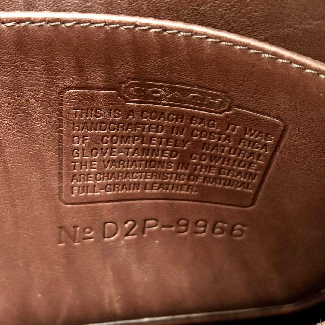 美品✨オールドコーチ ショルダーバッグ レザー ブラウン 9966