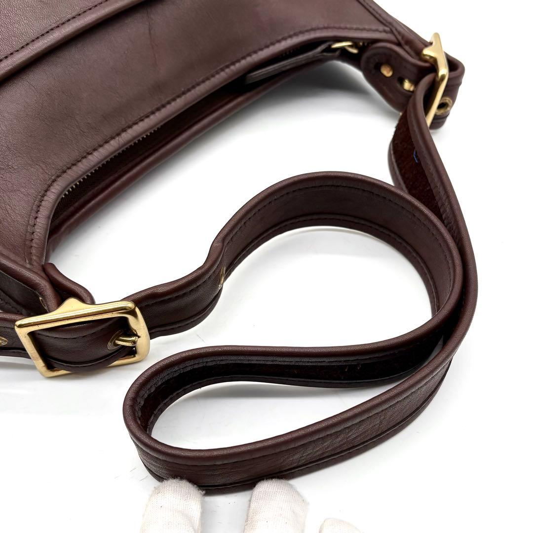 美品✨オールドコーチ ショルダーバッグ レザー ブラウン 9966