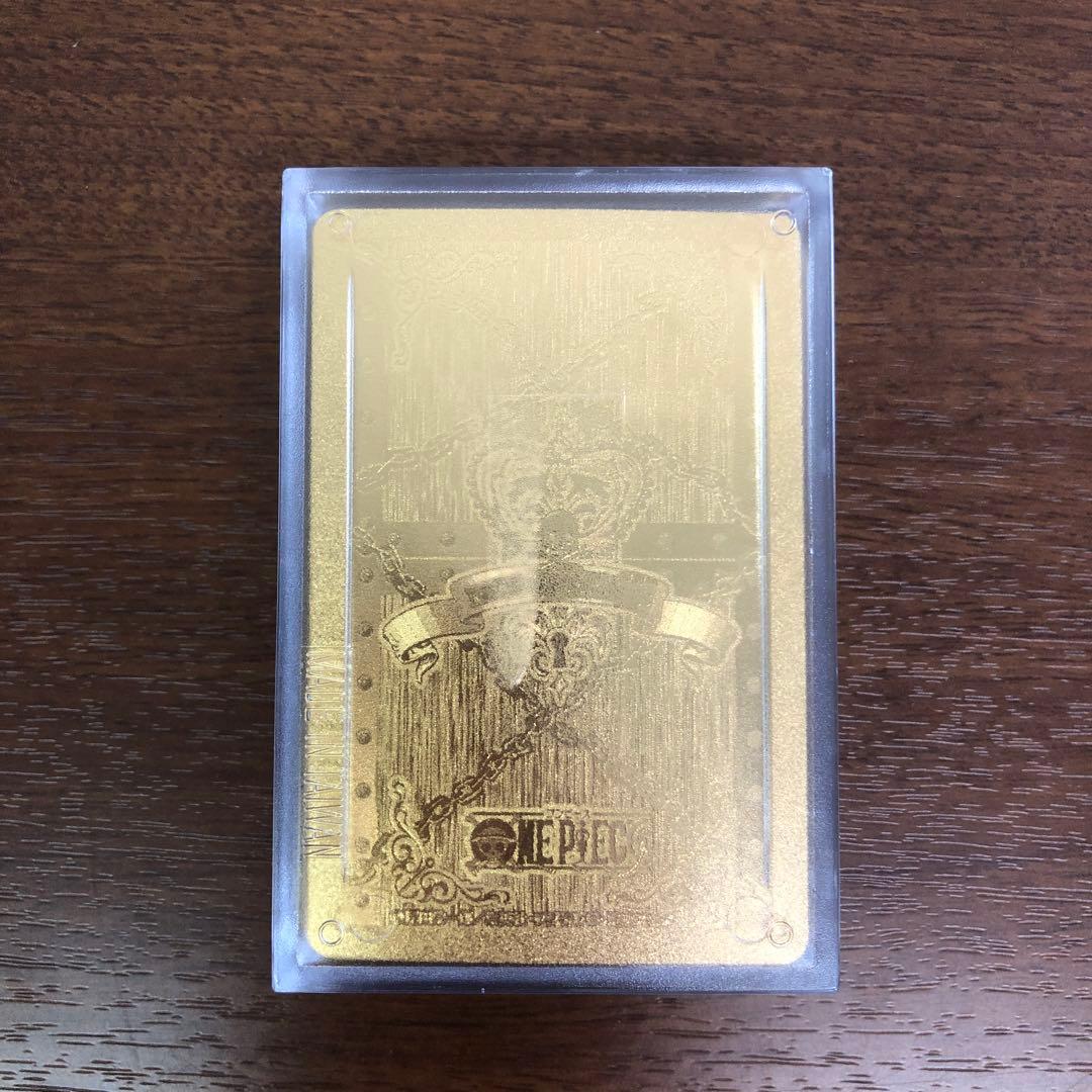 ➀【1枚欠品】ONE PIECE ワンピース ゴールドトランプ エンスカイ