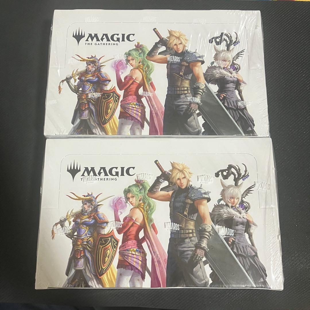 MtG ファイナルファンタジー　日本語版 プレイブースター 2BOX 未開封 MTGのFFブースター2箱、未開封の完璧さが羨ましいわ。 MTG ファイナル