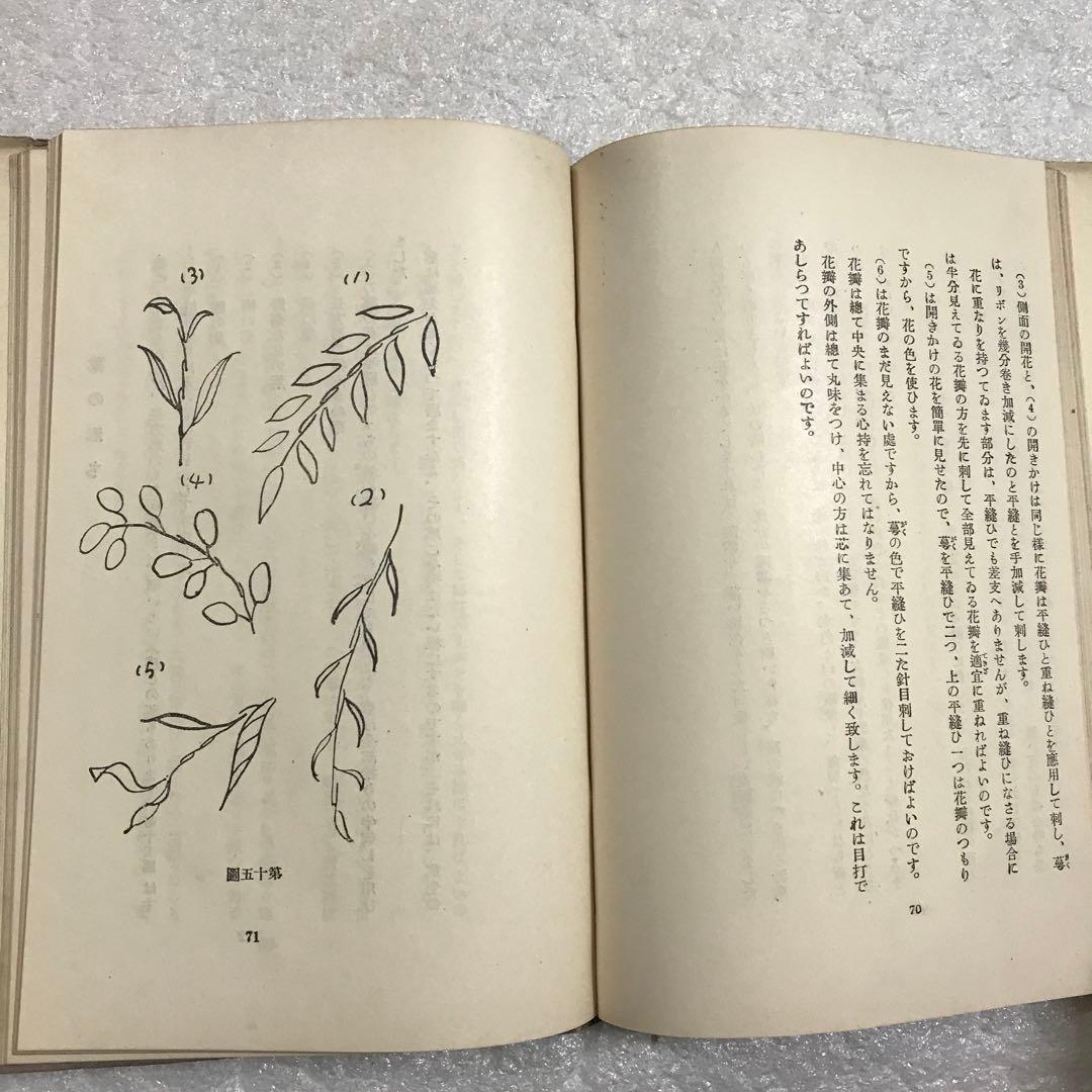【超稀少本】リボン刺繍　周田松枝　アルス婦人叢書　大正１４年発行　手芸本