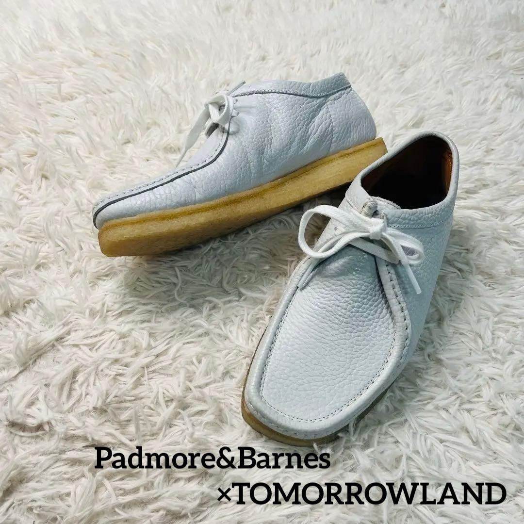 Padmore&Barnes×TOMORROWLAND シュリンクレザー 革靴 別注】Padmore&Barnes×TOMORROWLAND シュリンクレザーシューズ