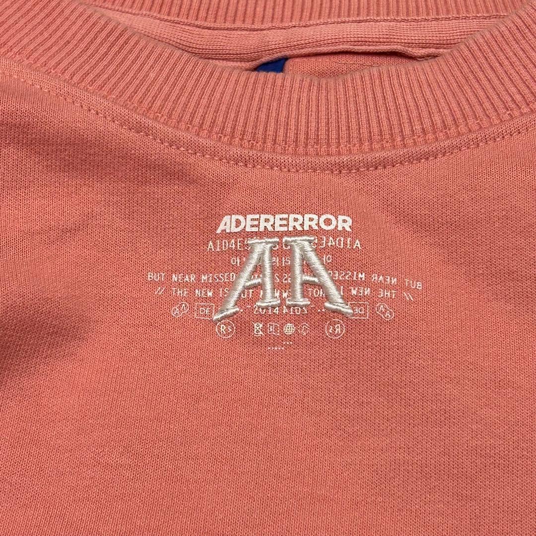 美品 ADERERROR ピンク スウェット アーダーエラー Nolc logo - メルカリ