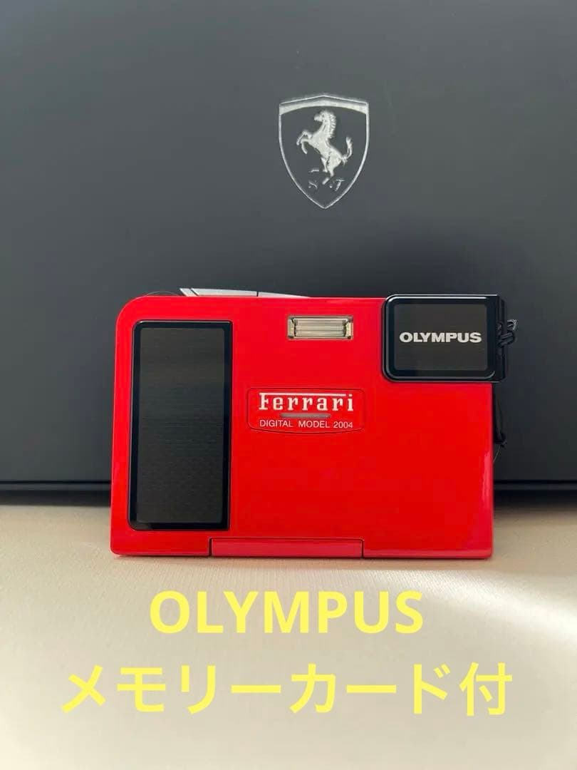 【極美品】Olympus Ferrari Digital Model 2004 Olympus Ferrari Limited Edition 2004 Red Point and Shoot Film