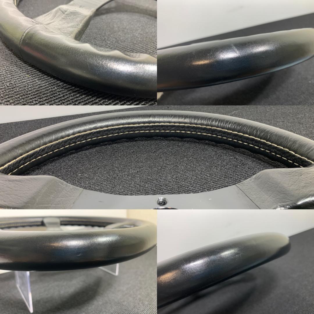 希少 当時物 フジダイナミック INDY500 レザーステアリング 美品