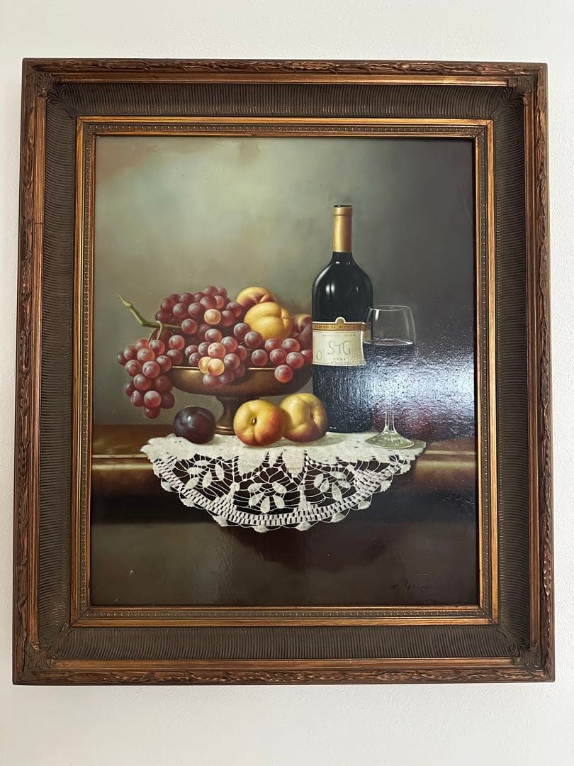 パリ画廊購入 大型油彩画 サイン入 額縁付 高級インテリア絵画 楽天市場 | やまとや画廊 - 絵画・油絵・日本画・掛け軸 のし