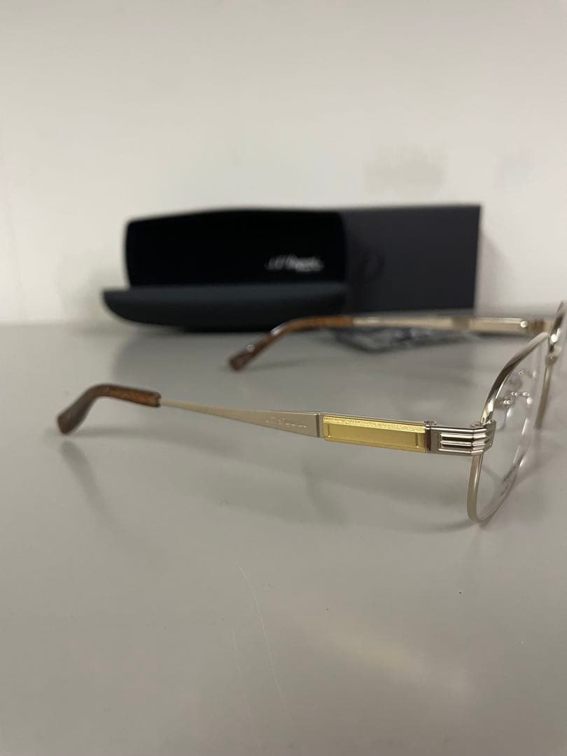 ➁未使用 S.T. Dupont ドゥポンメガネフレーム箱付き - メルカリ