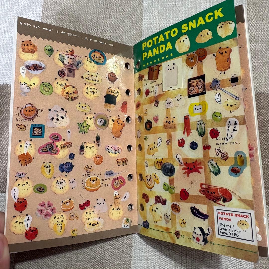 カミオジャパン ホットケーキパンダ シール帳 平成レトロ - メルカリ