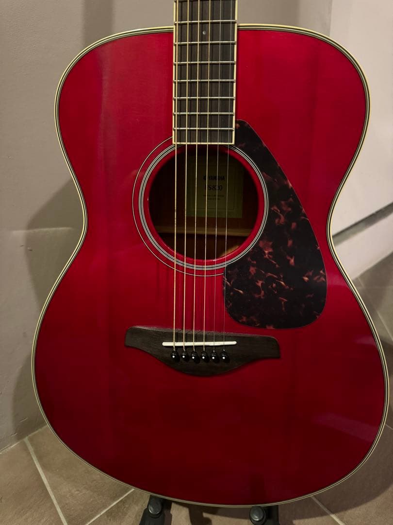 YAMAHA アコギ FS820 ルビーレッド ソフトケース・スタンド付き - メルカリ