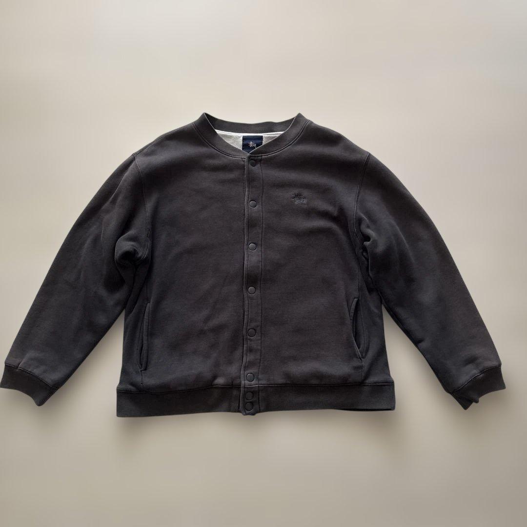 old stussy スウェット　スタジャン　紺タグ 中古・古着通販】stussy (ステューシー) スウェットスタジャン