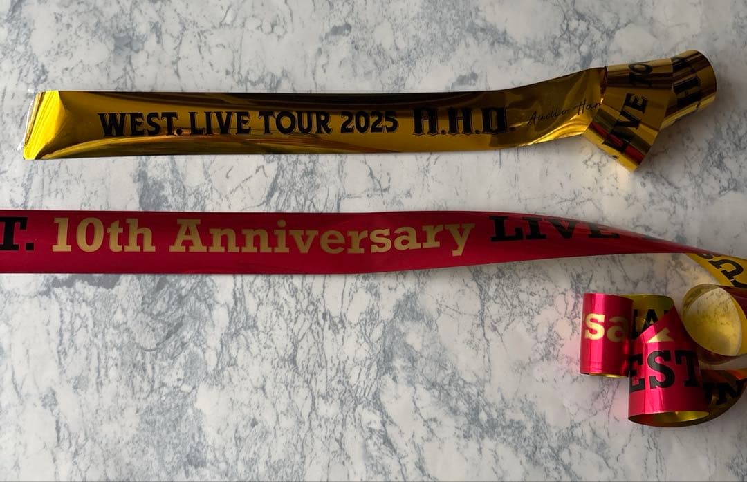 WEST. ジャニーズWEST AWARD A.H.Oコンサート銀テープ 2本 - メルカリ