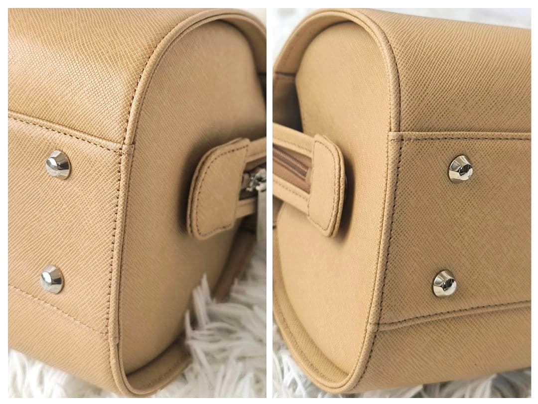 BURBERRY バーバリー ハンドバック ドラム サフィアーノレザー