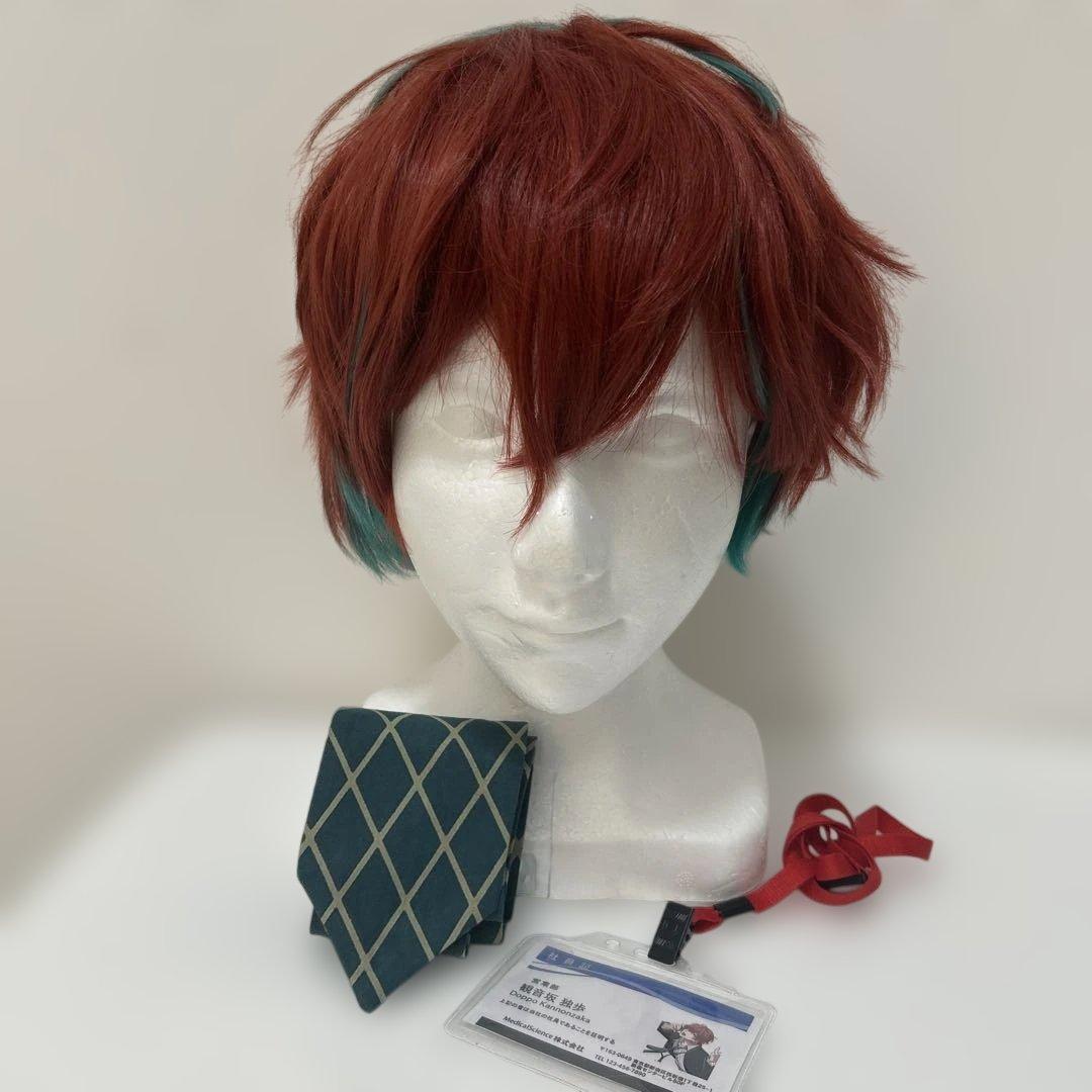 観音坂独歩 ウィッグ＋ネクタイ＋社員証セット - メルカリ