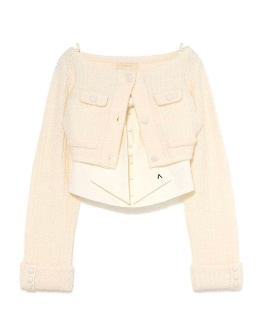 andmary Twiggy tweed ribbon set tops - メルカリ