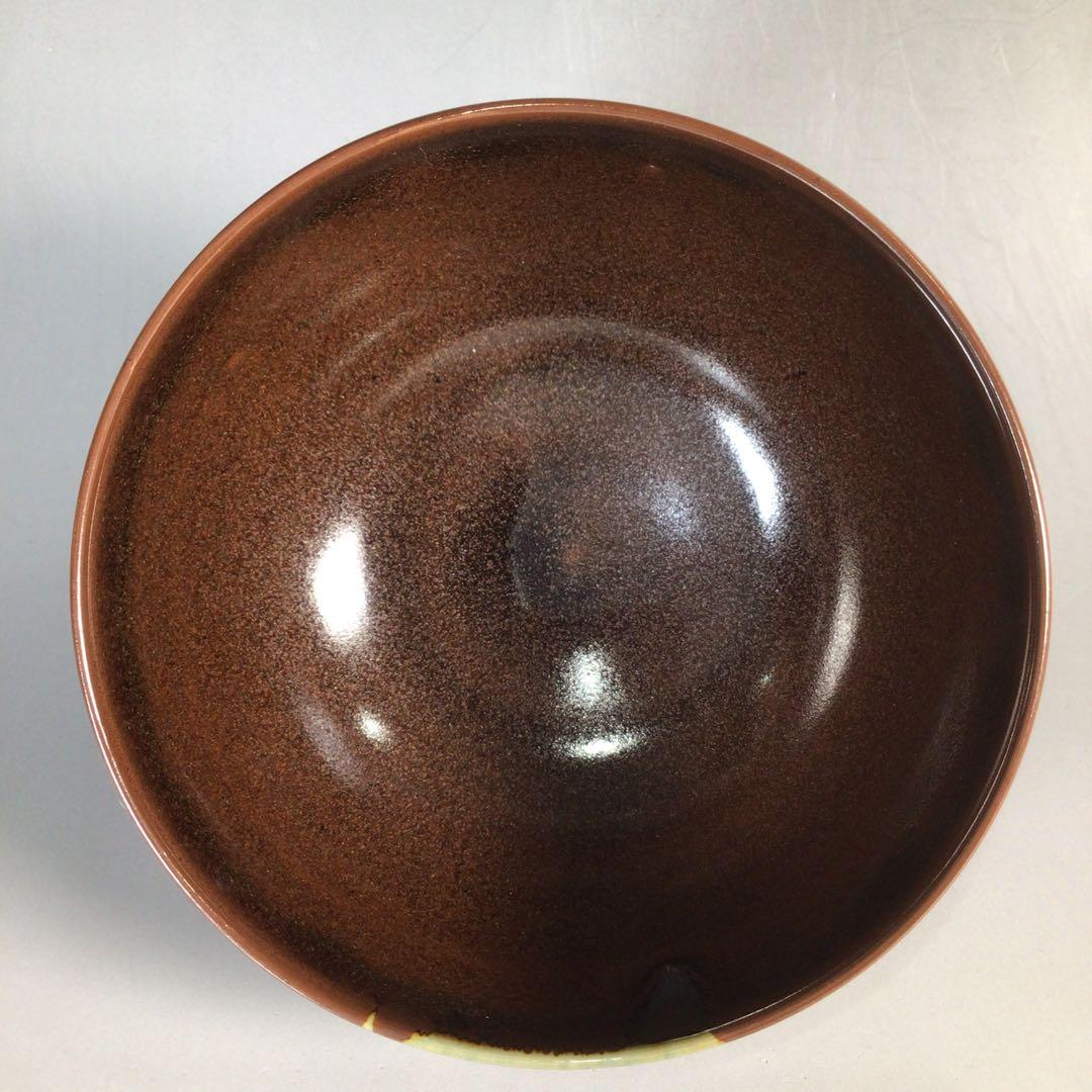 N683 茶碗 『豊前上野焼』『十二代 白川卓甫造』 抹茶碗 共箱