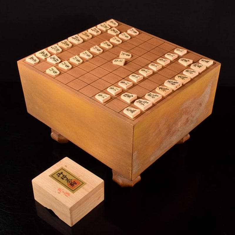 将棋セット 将棋盤 本黄楊製 天上作 将棋駒 木箱付 M 7661C - メルカリ