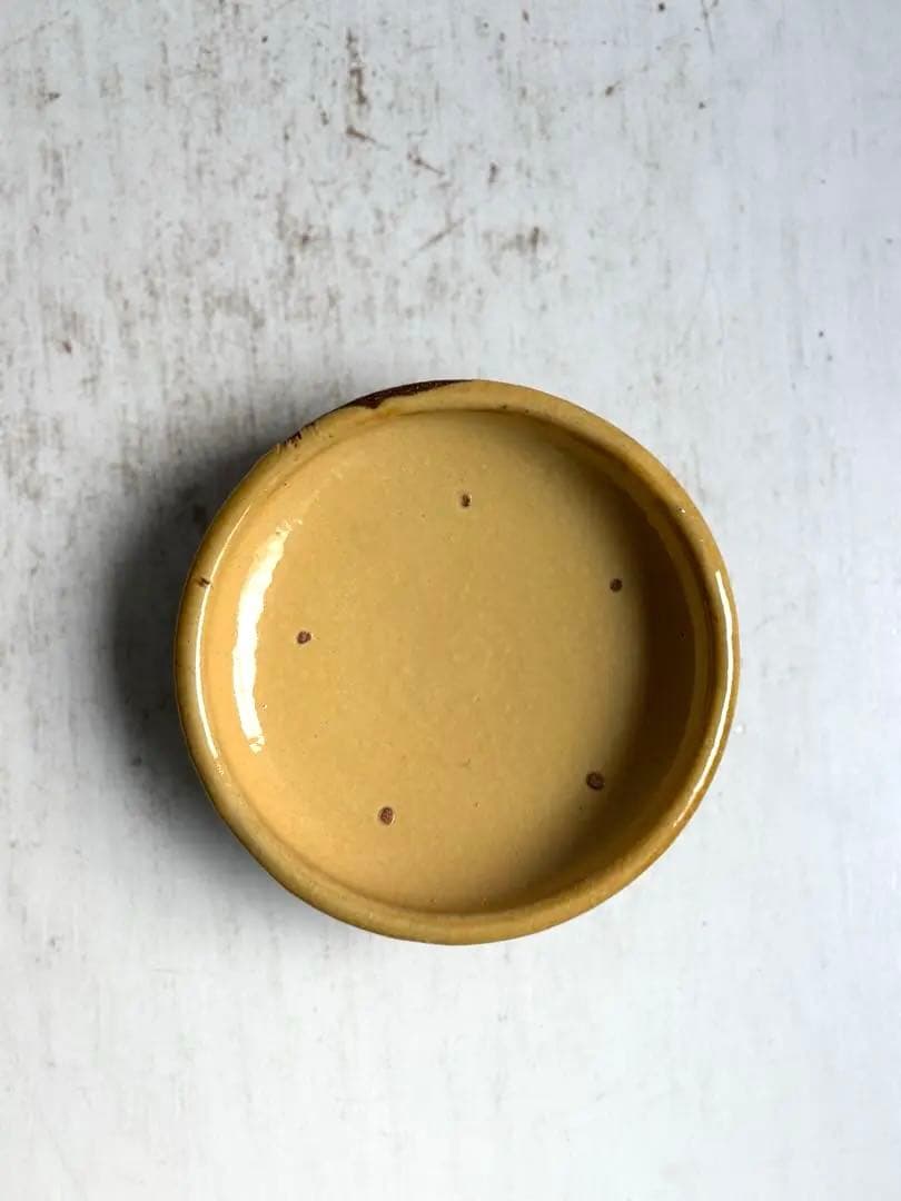 763 骨董 アンティーク 布志名焼 ガレナ釉皿 5点 民芸 柳宗悦 美品