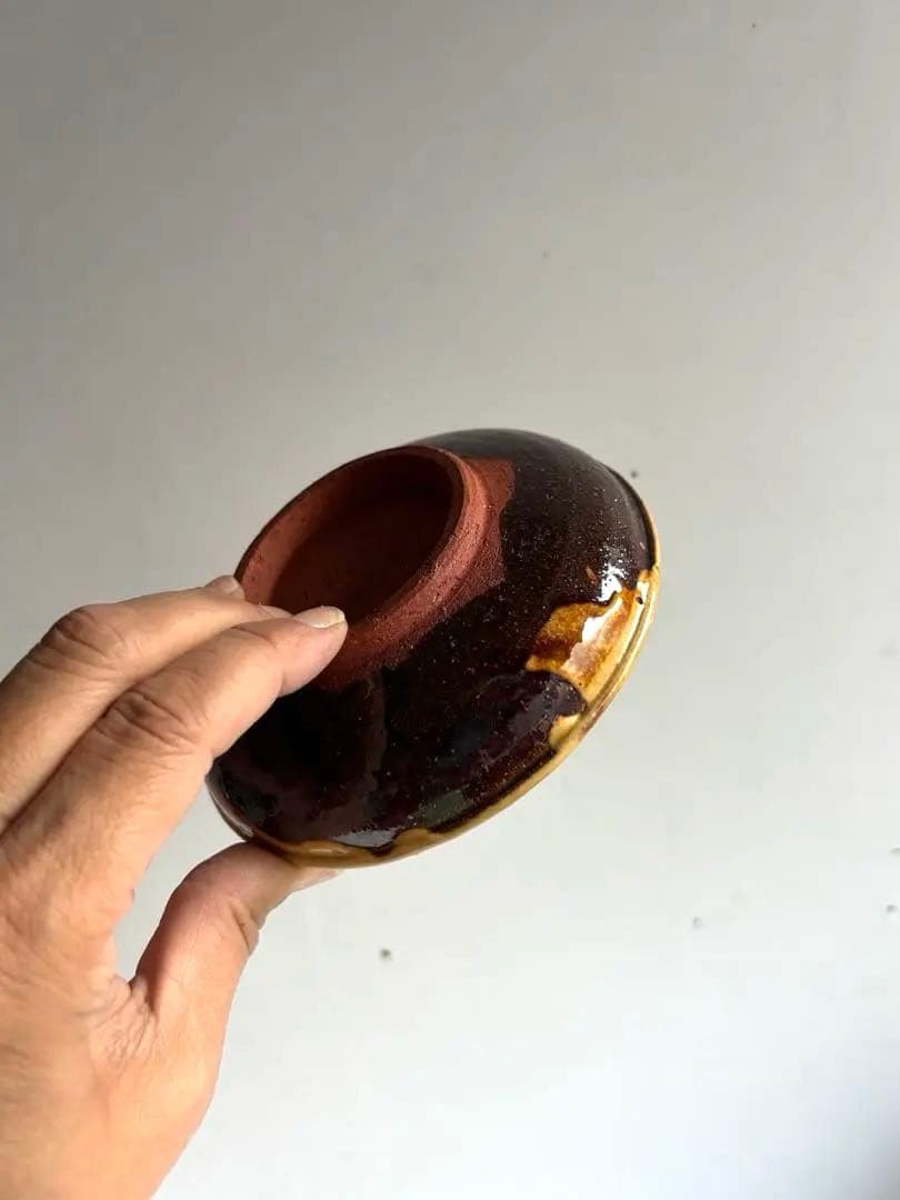 763 骨董 アンティーク 布志名焼 ガレナ釉皿 5点 民芸 柳宗悦 美品