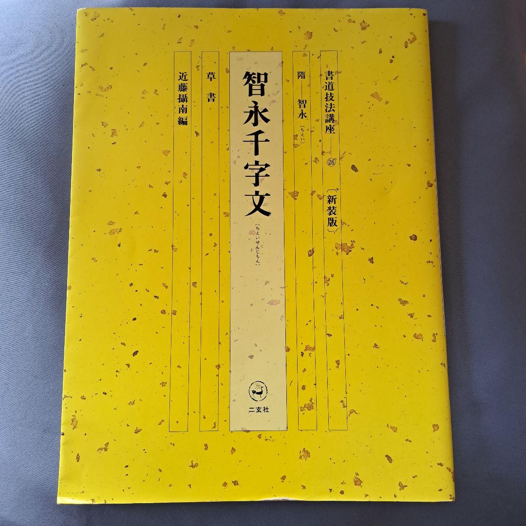智永千字文 新装版 近藤誠司編 書道技法講座26 二玄社 付録あり