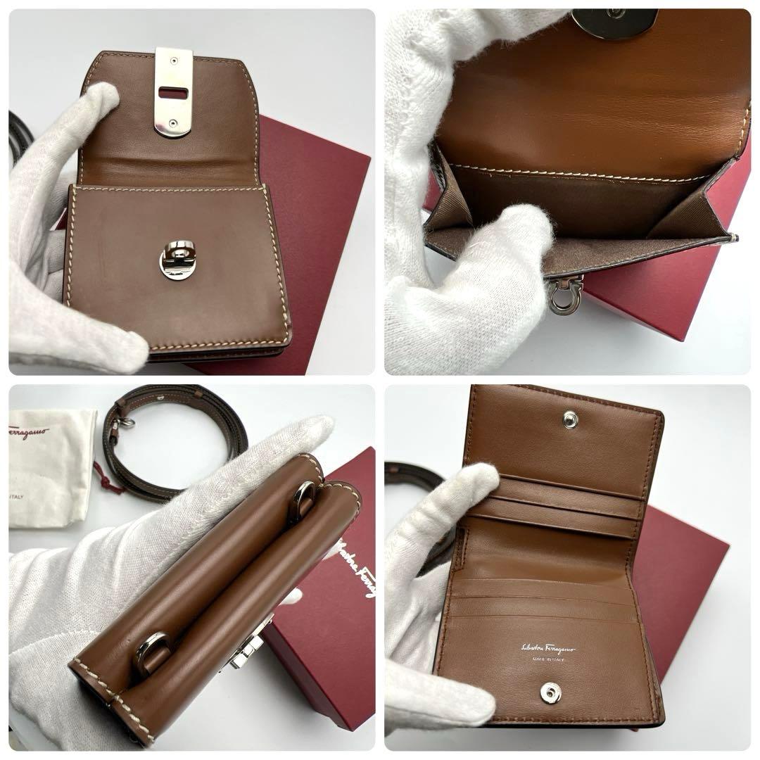 ☆《新品未使用》 フェラガモ ガンチーニ 2WAY ショルダーウォレット