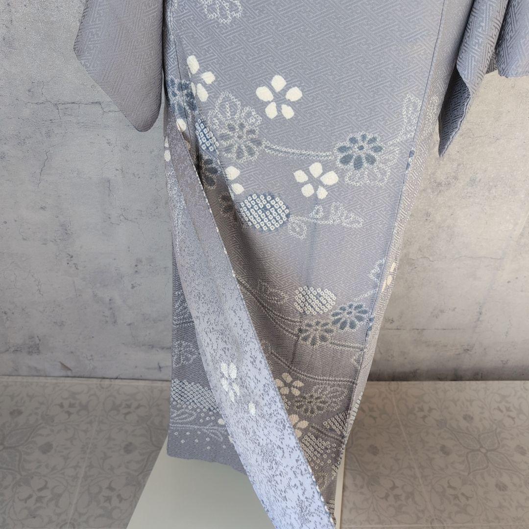 訪問着 フルセット 着物 正絹 絞り トールサイズ 薄紫 花 C1 - メルカリ