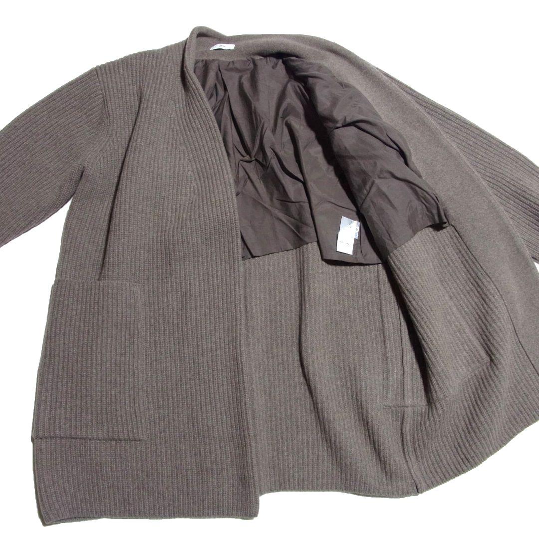 ATON エイトン カシミヤ ウール カーディガン ブラウン オーバーサイズ