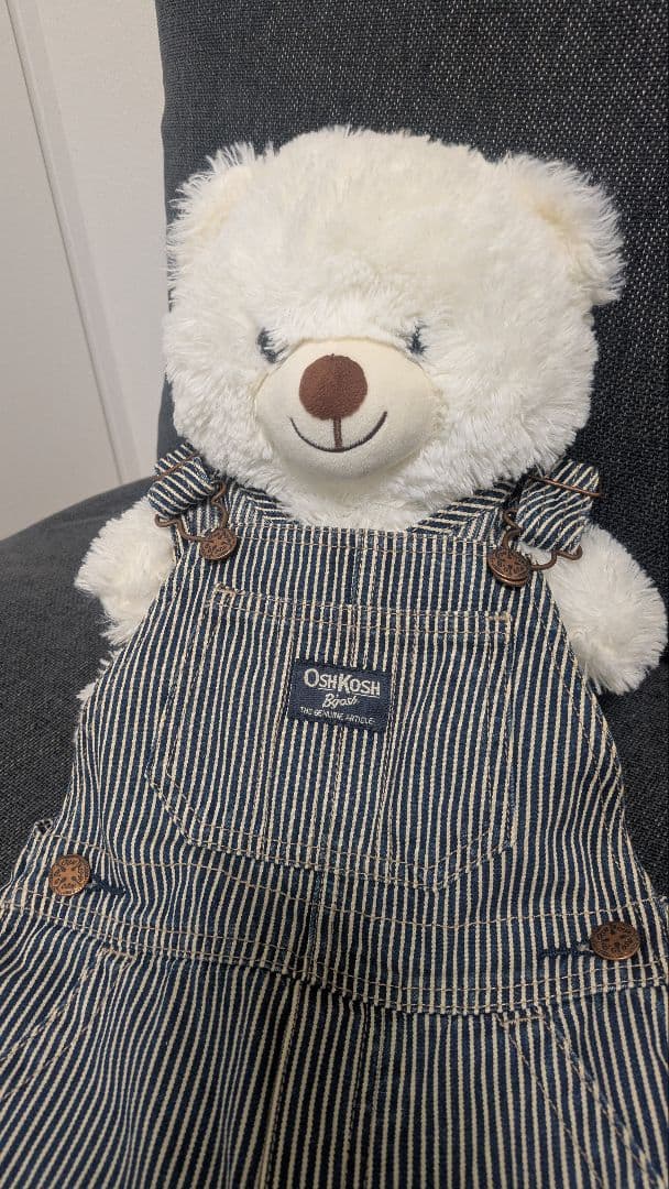 OshKosh ストライプオーバーオール 24M（日本サイズ80～90） - メルカリ
