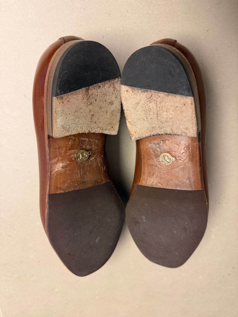 に*ん様 レユッカス ブラウン レザー ローファー - メルカリ