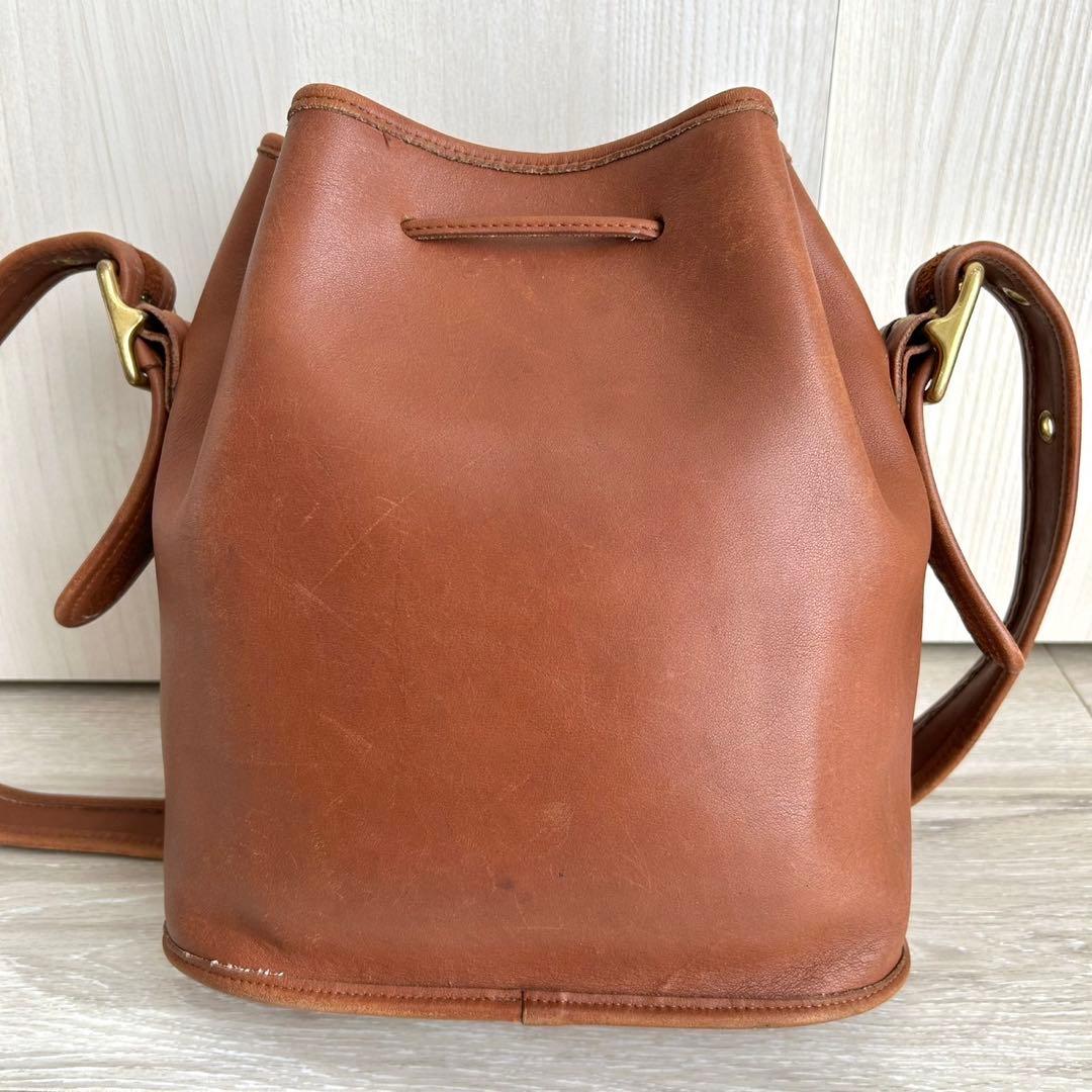 オールドコーチ USA製 レザー 巾着 ショルダーバッグ コーチ 9952