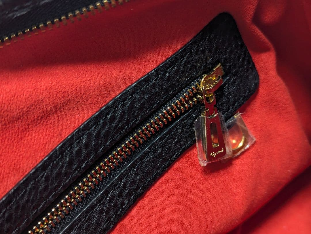 LEATHER JEWELS Crystal 2way バッグ黒 B690