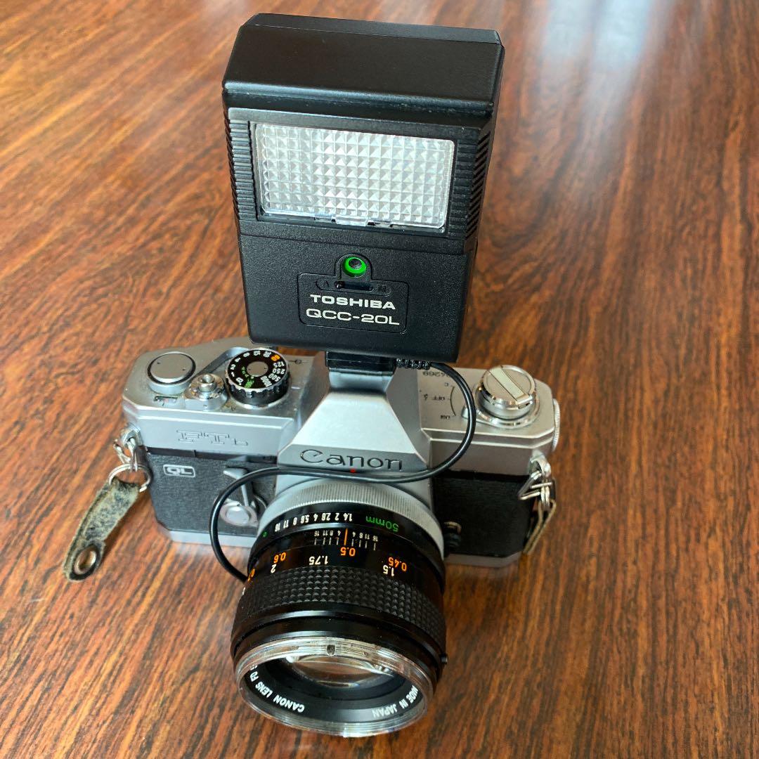 一眼レフフィルムカメラ】Canon FTb 望遠レンズ・ストロボ・フラッシュ