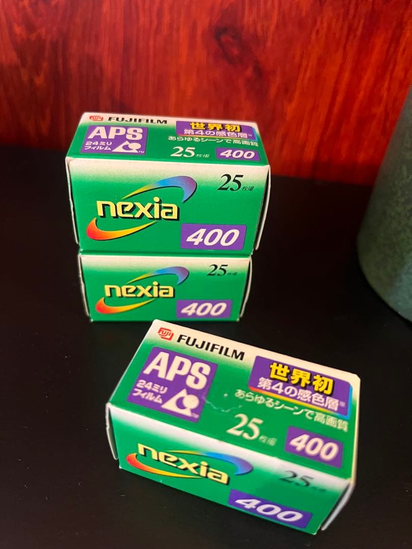 未開封FUJIFILM APSフィルム nexia400 25枚撮3本 期限切 - メルカリ