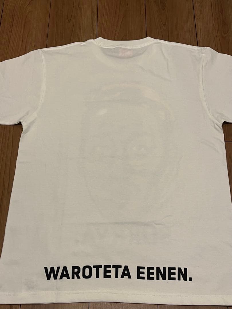 CR わいわい】YY誕生日グッズ デコデコ俺デコ顔デカTシャツ 白 L