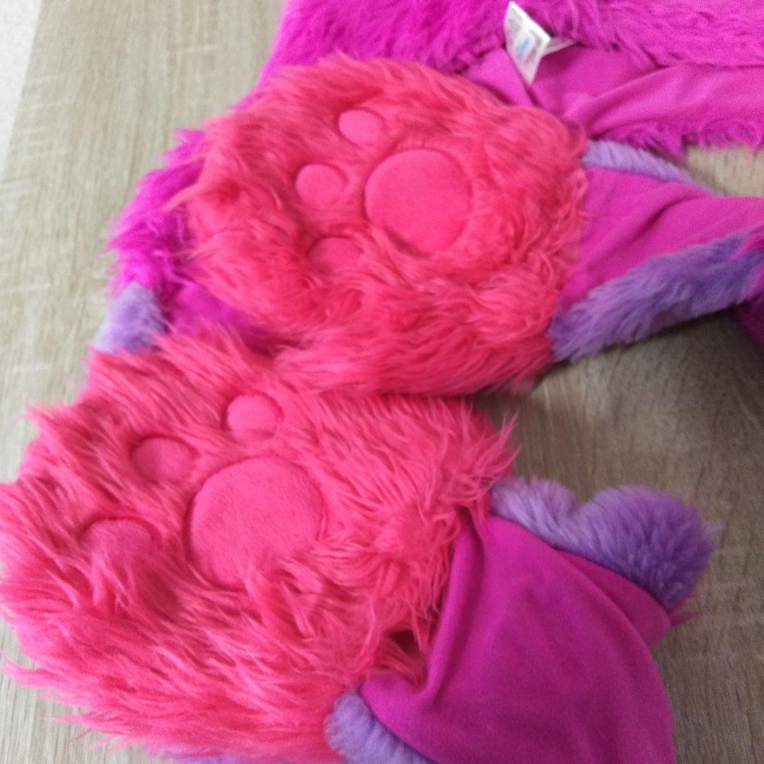 チシャ猫 マフラー ディズニー ファンキャップ ピンク 手袋付き チシャ