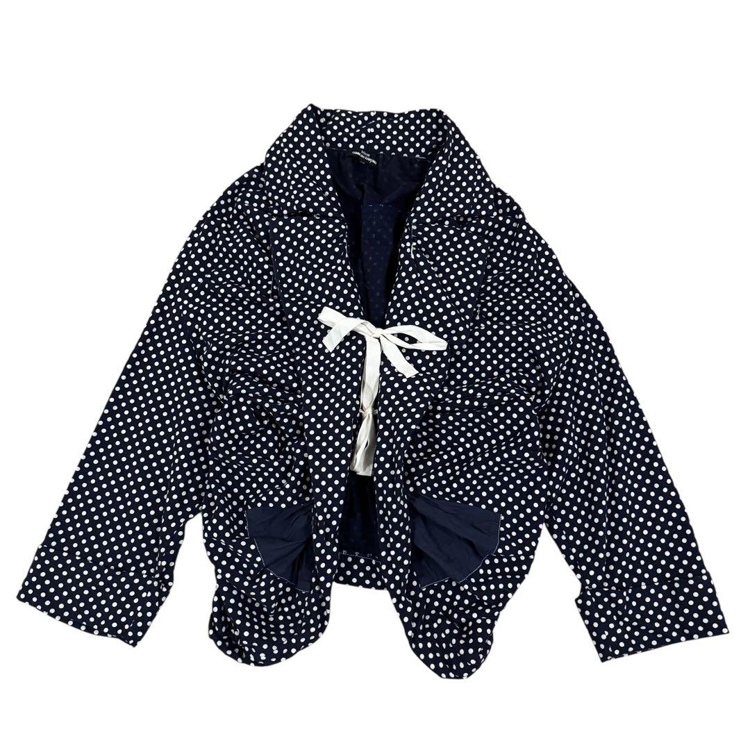 トリコ コムデギャルソン AD2010 丸襟ポルカドット変形ジャケット