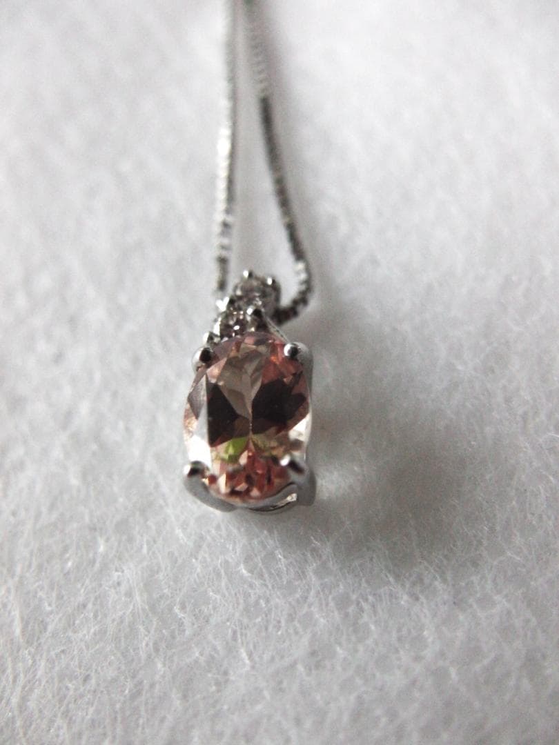 カロママさま専用：ドラゴンガーネット 0.5ct + ダイヤモンド ペンダント