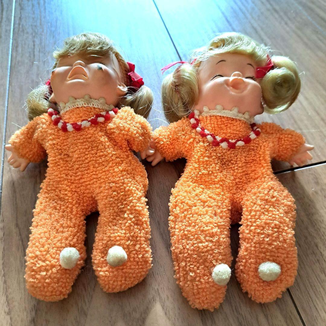 人形 赤ちゃん 女の子 昭和レトロ 泣き顔 笑い顔 ぬいぐるみ