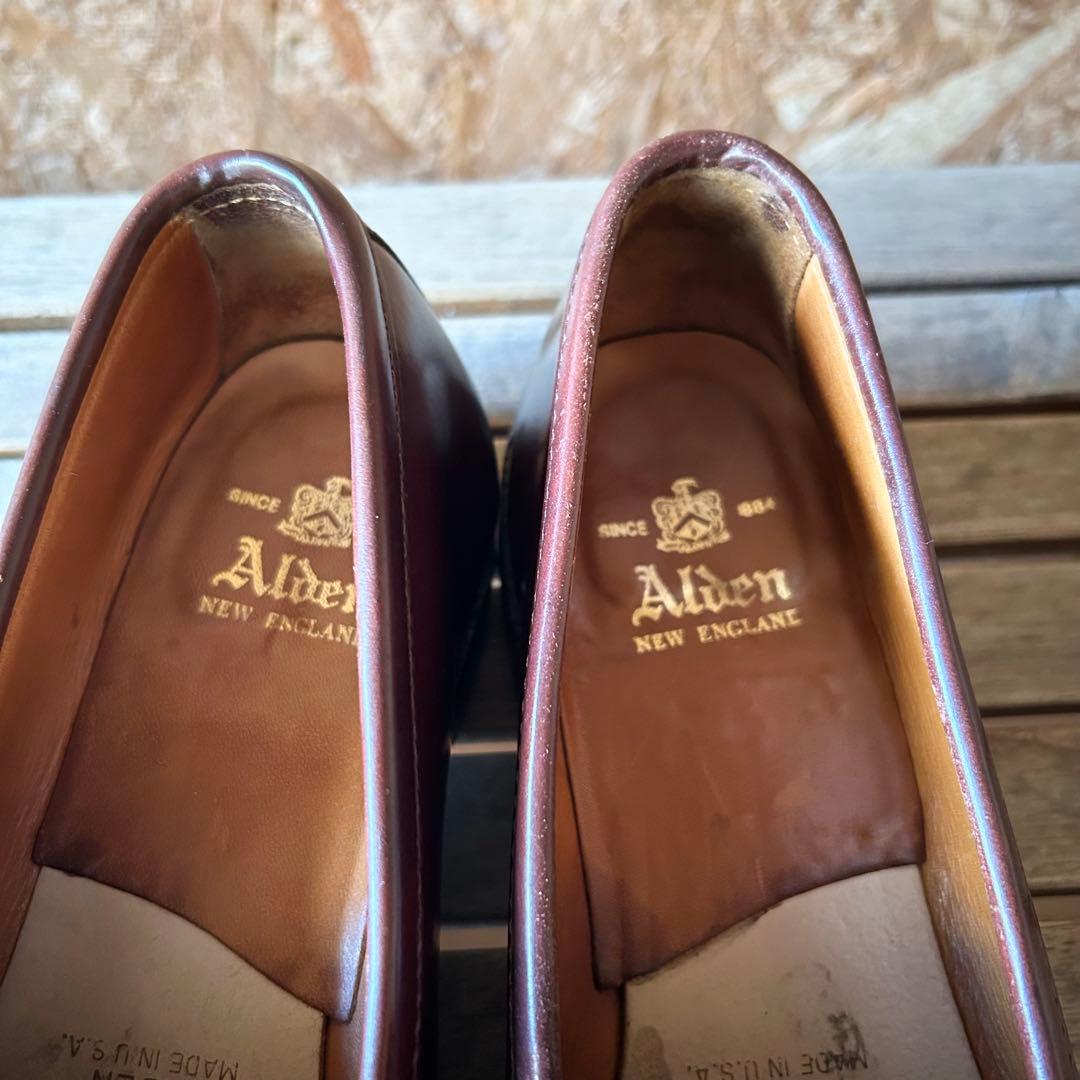 名作 Alden 14501 コードバン ローファー 7.5D 袋付き