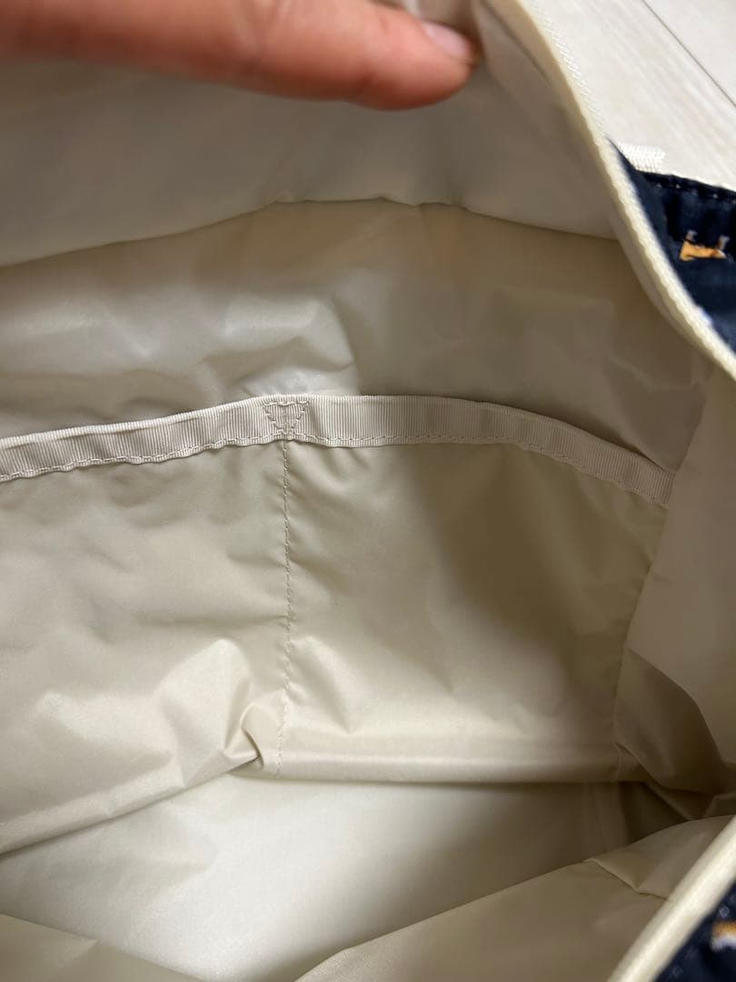 日本限定】レスポートサック BUCKET TOTEデニムシバピクセル 柴犬柄