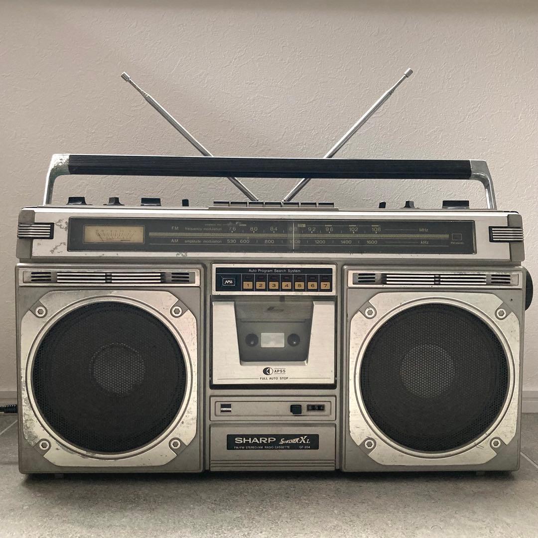 SHARP ラジカセ SEARCHER-XL GF-204 昭和レトロ - メルカリ