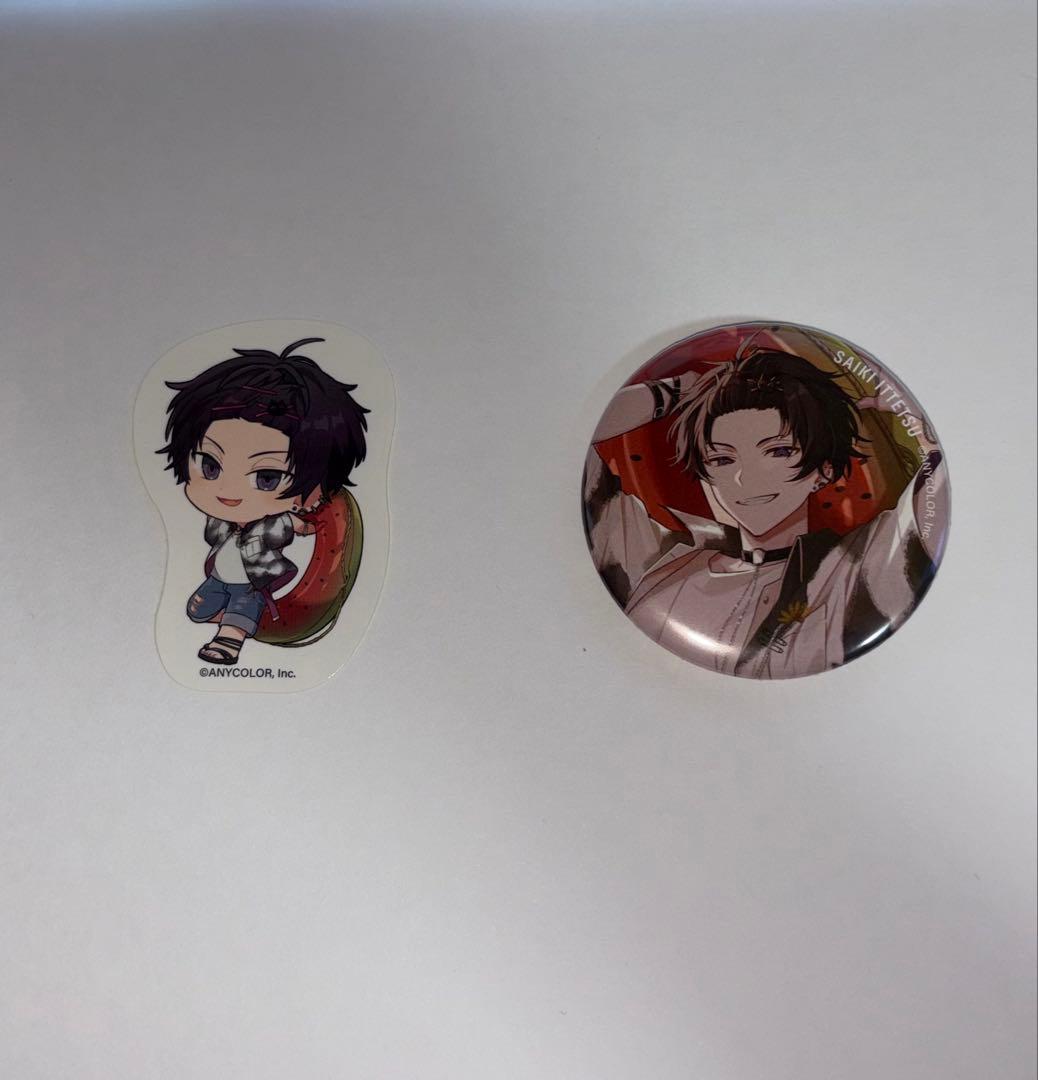 佐伯イッテツ 海の家 缶バッジ ステッカー - メルカリ