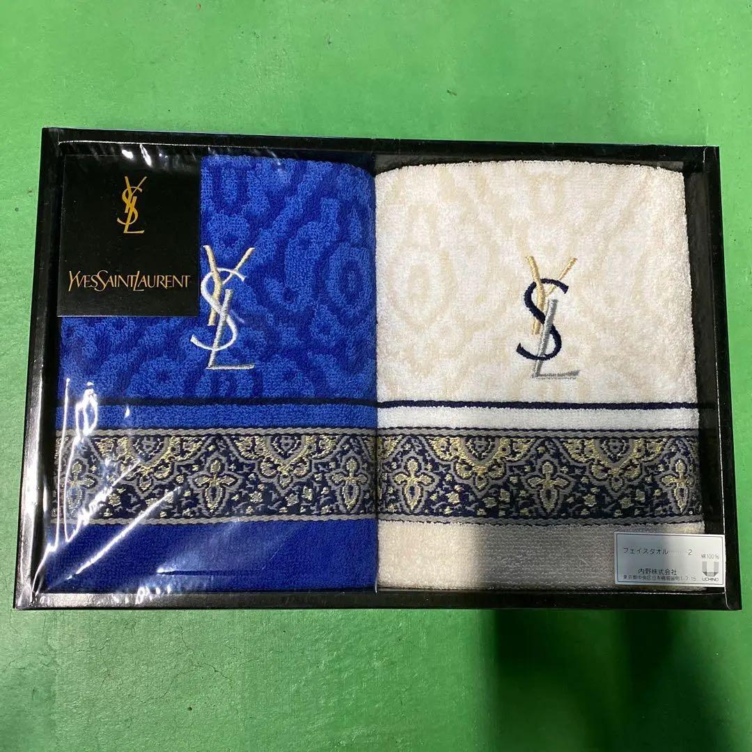 イブサンローラン タオルセット 綿100% イヴサンローラン YSL 2枚
