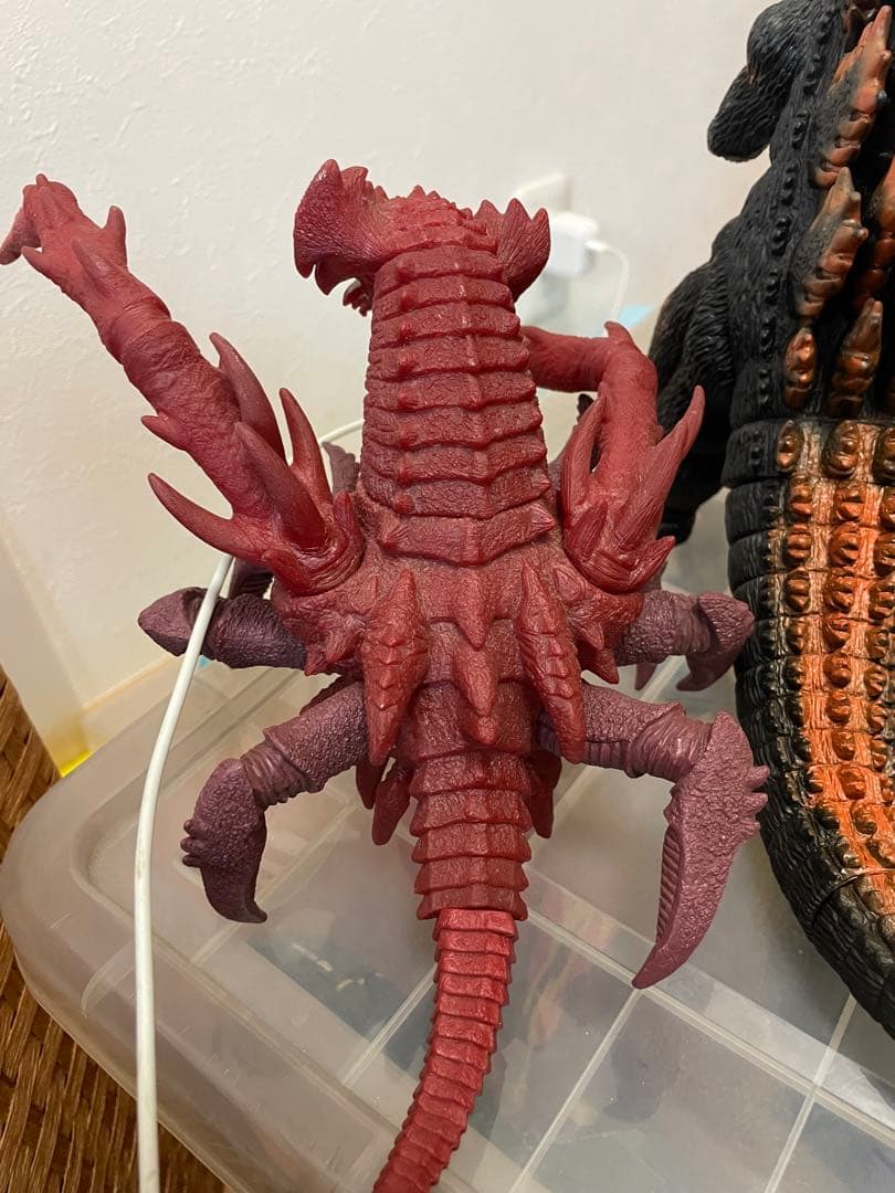 バーニングゴジラ デストロイヤ集合体 完全体セット ソフビ 当時物