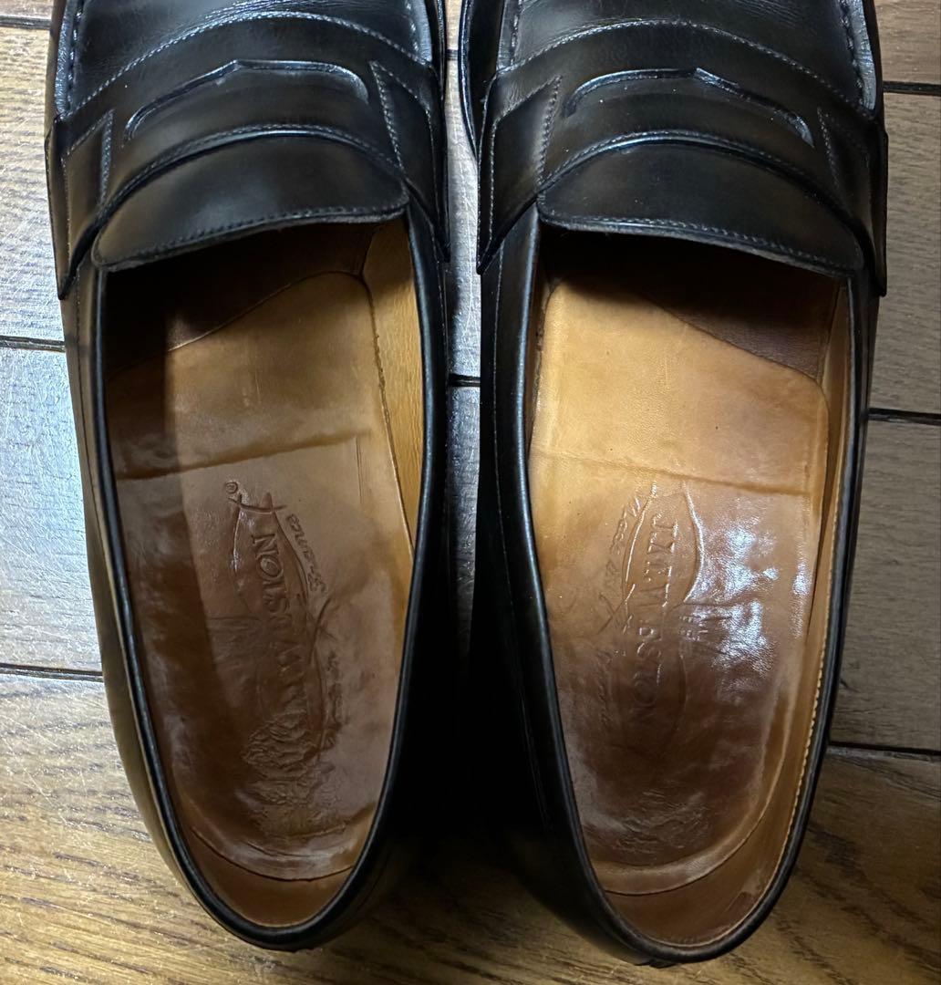 希少　J.M.WESTON 180 ローファー 5B ボックスカーフ ブラック