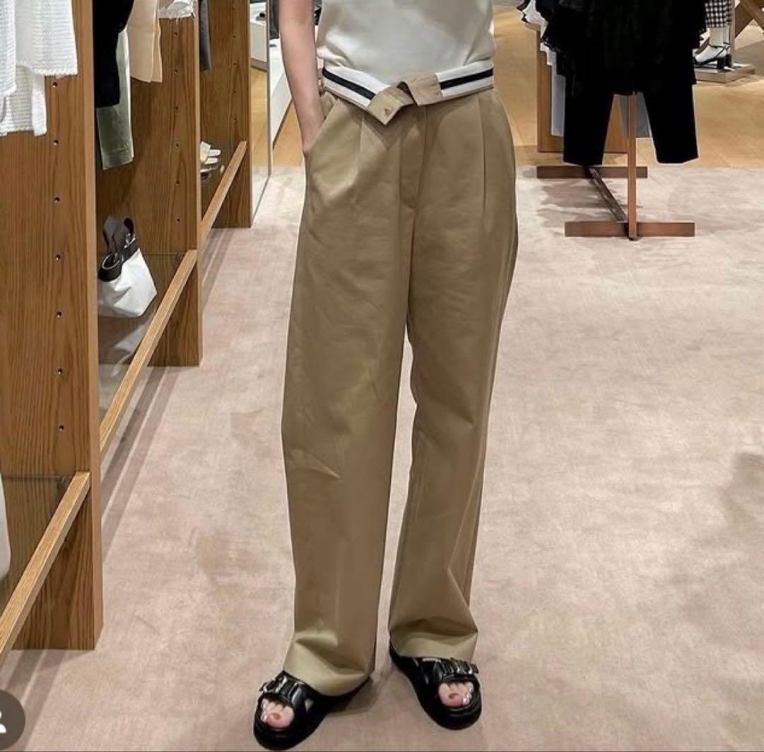 6(ROKU)＞マーベルト コットンチノパンツ 34アローズ