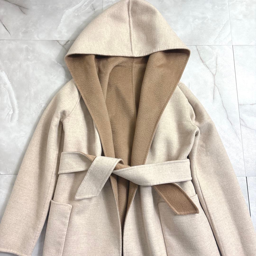 美品 マックスマーラ クチートアマーノ リバーシブル コート サイズ36