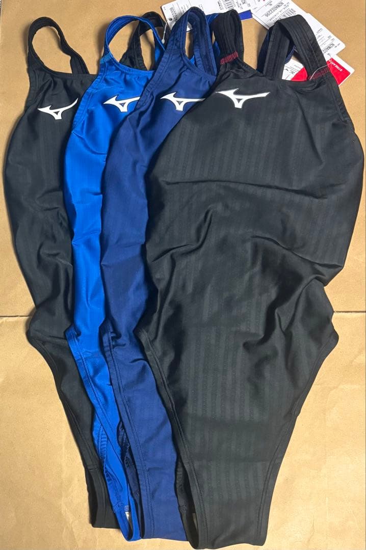 新品未使用 競泳水着 ミズノ ハイカット サイズXL 4点セット MIZUNO（ミズノ） 競泳水着 レディース FINA承認 ハイカット 別注