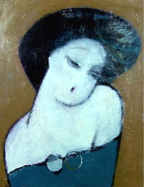 油絵 菅家令子 絵 絵画 インテリア F8-42023 人物 女性像 - メルカリ